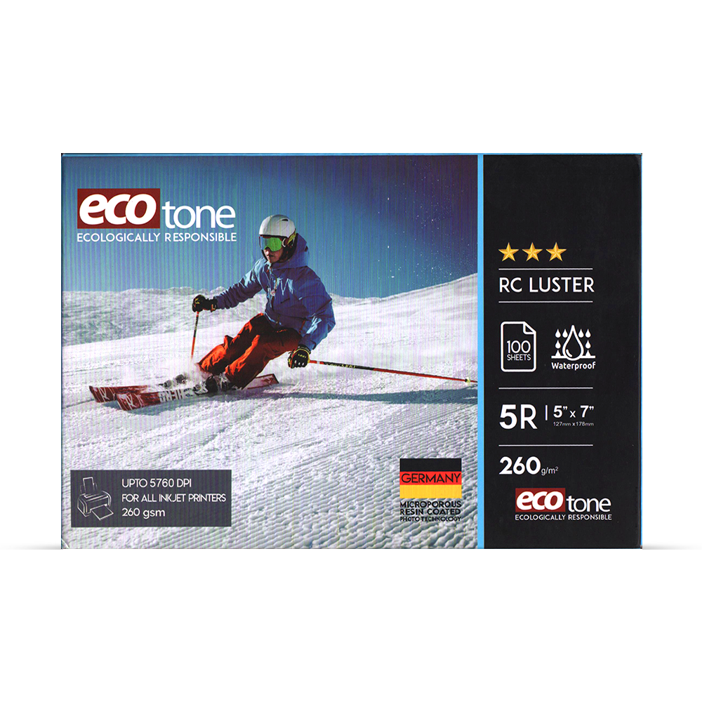 Ecotone RC Luster Inkjet Photo Paper 5R - 5 X 7 Inches 260 gm 100 sheets