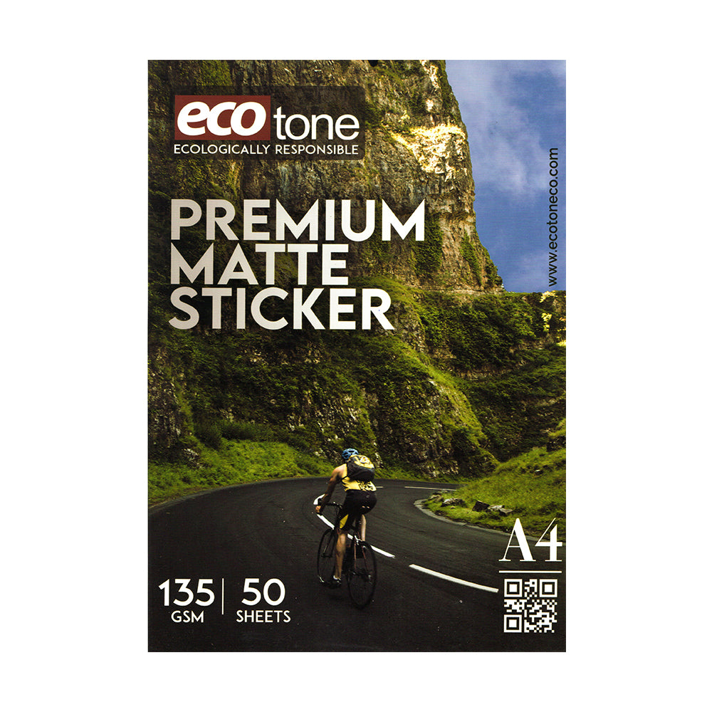 Ecotone Matte Sticker Photo Paper 135 gm Pack of A4 - 50 Sheets
