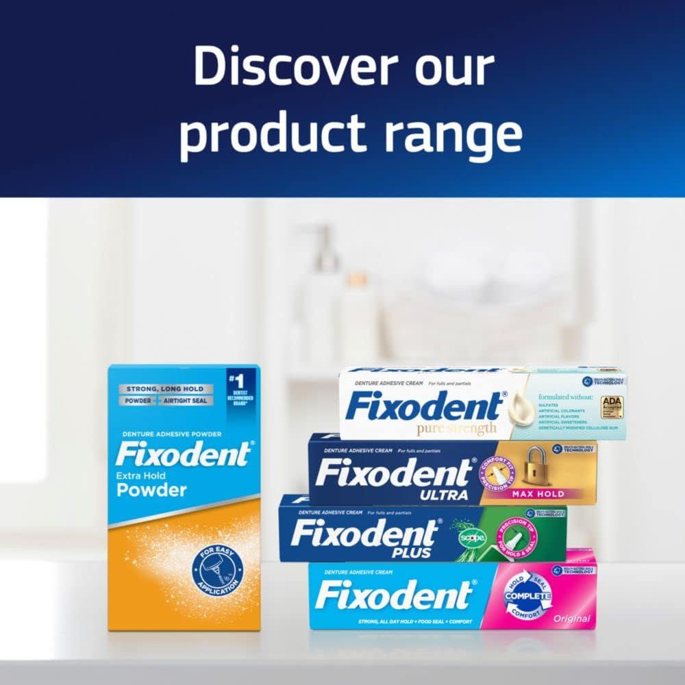 Fixodent Ultra Max Hold Denture Long-lasting Adhesive Cream Personal Care - 2.2 oz