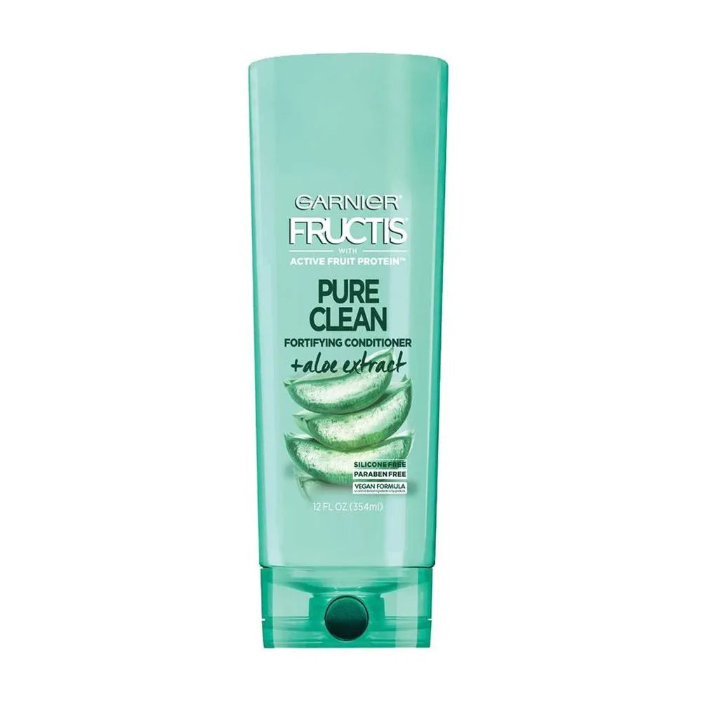 Garnier Fructis Pure Clean Fortifying Conditioner – Silicone-Free with Aloe & Vitamin E (12 fl oz)