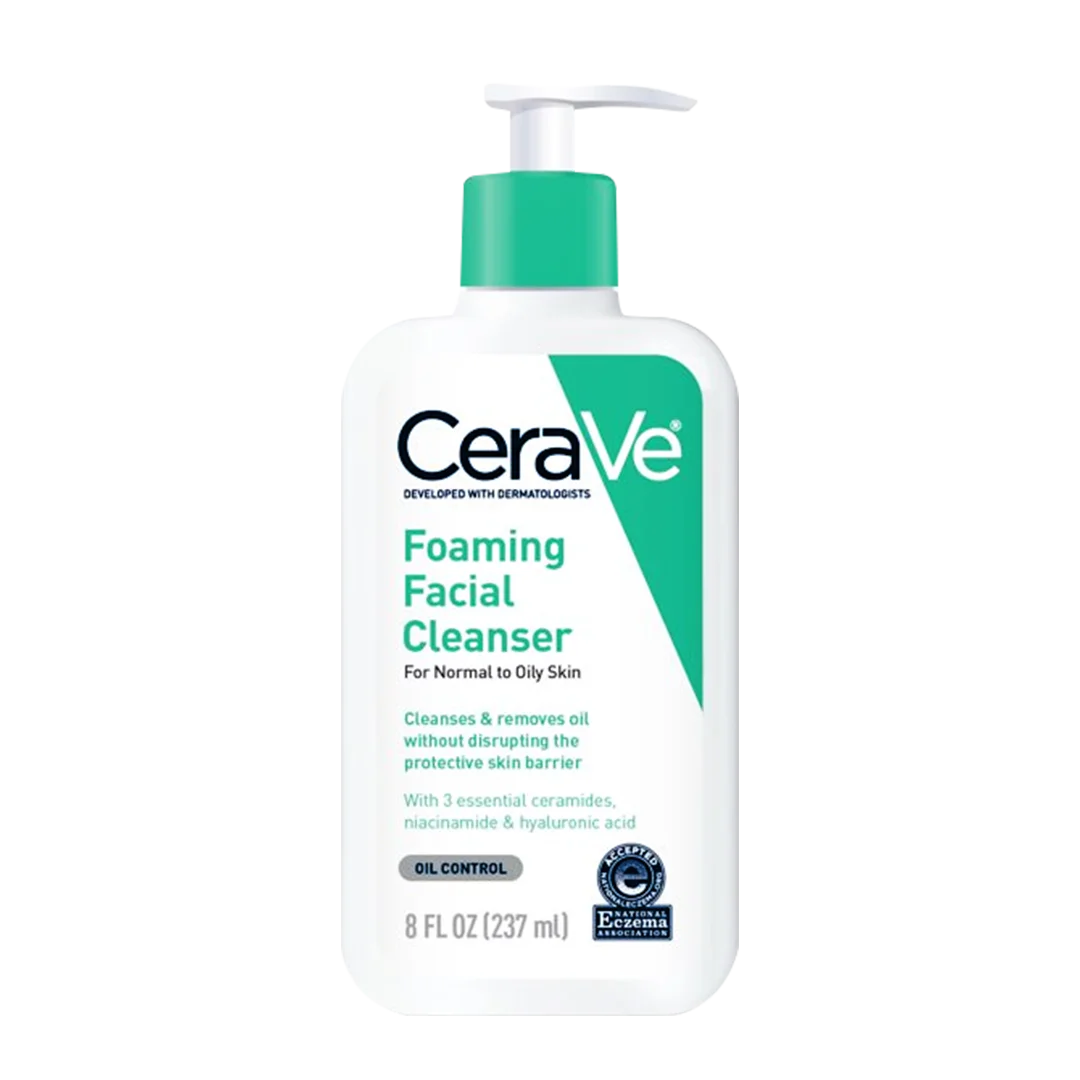 CeraVe Foaming Facial Cleanser For Normal to Dry Skin 8 fl oz (236mL)