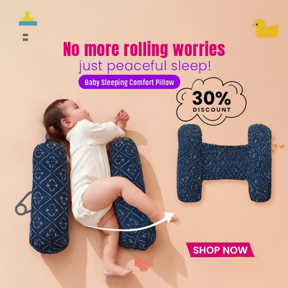 Soft Baby Sleeping Pillow with Neck Support (Random Colors)