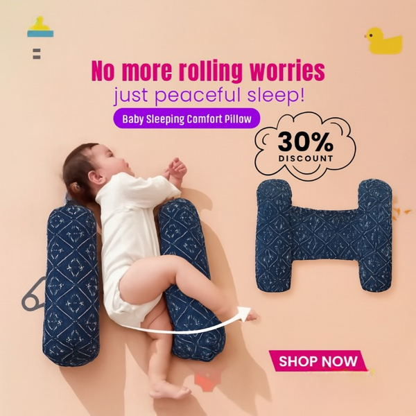 Soft Baby Sleeping Pillow with Neck Support (Random Colors)