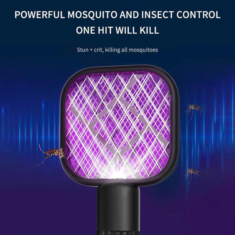 Electric Mini USB Mosquito Killer Racquet Lamp | Rechargeable Wireless LED Insect Killer for Home & Travel