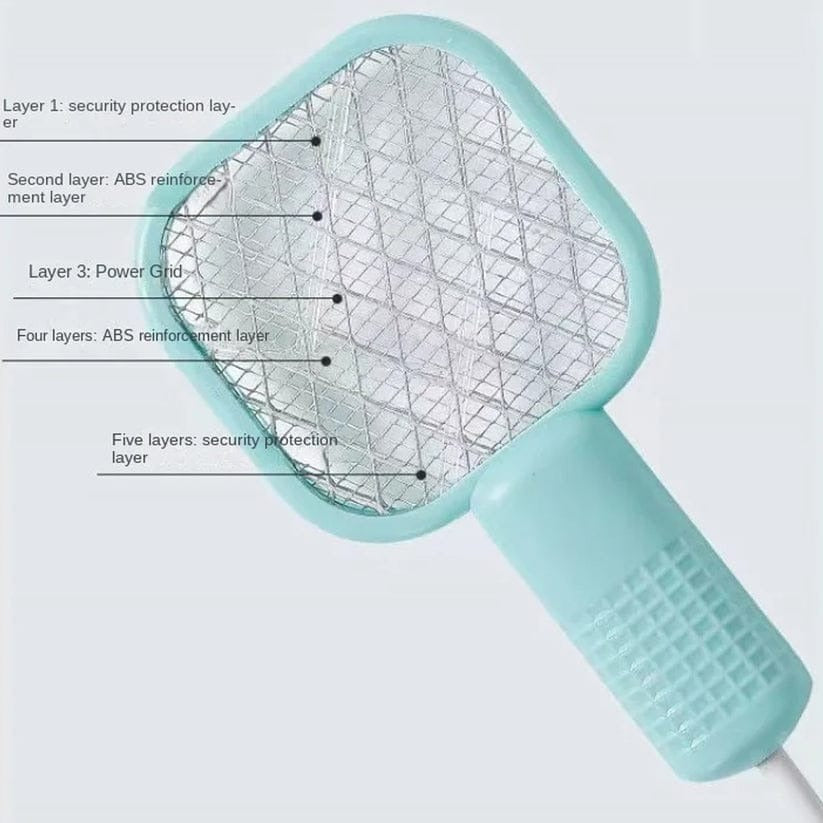 Electric Mini USB Mosquito Killer Racquet Lamp | Rechargeable Wireless LED Insect Killer for Home & Travel