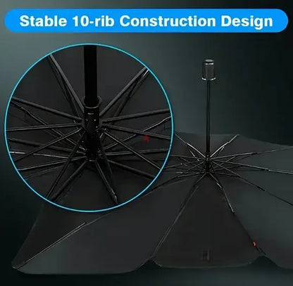 Premium Car Windshield Sun Shade Umbrella | Foldable UV Protection & Heat Insulation Windshield Cover