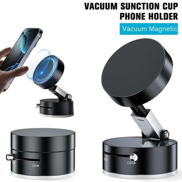 Magnetic Car Phone Holder 360° Rotating | Strong Suction Dashboard Mount for All Smartphones