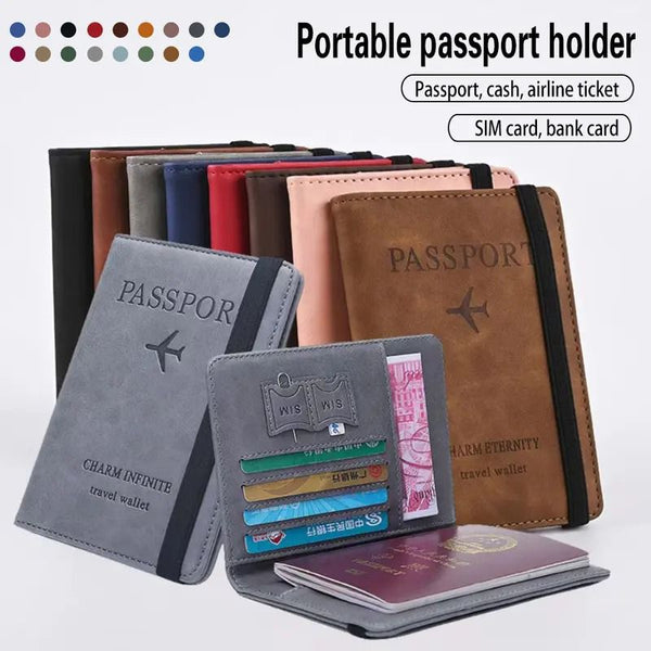 Premium Portable Passport Holder Pouch | Multi-Functional Travel Wallet (6 × 4 Inch) – Random Color