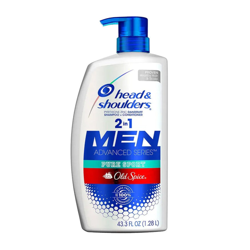 Head & Shoulder Men 2-in-1 Dandruff Shampoo & Conditioner with Old Spice Scent, 43.3 fl. oz.