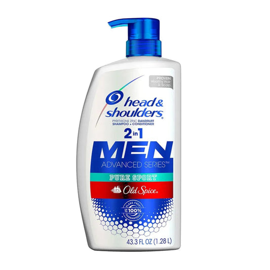 Head & Shoulder Men 2-in-1 Dandruff Shampoo & Conditioner with Old Spice Scent, 43.3 fl. oz.