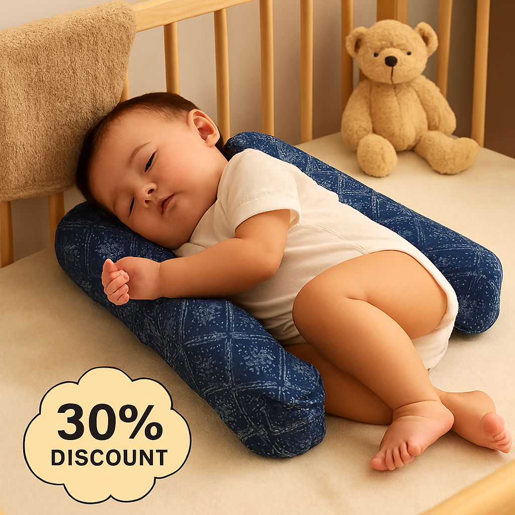 Soft Baby Sleeping Pillow with Neck Support (Random Colors)