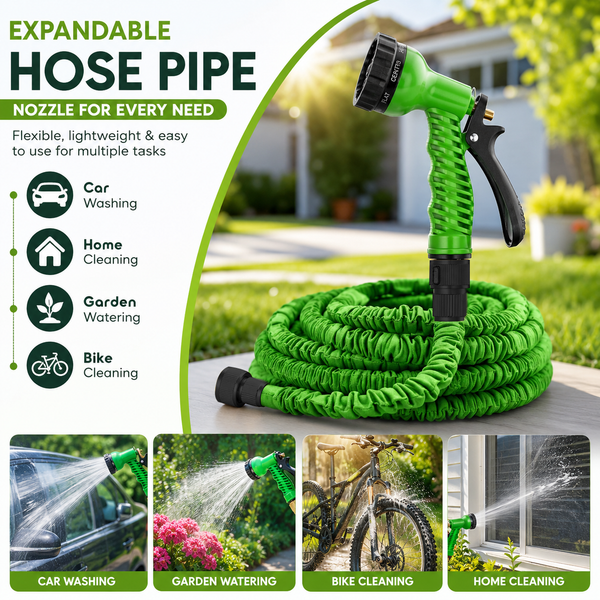Make Watering Easier with the Expandable Garden Hose (Random Colors)