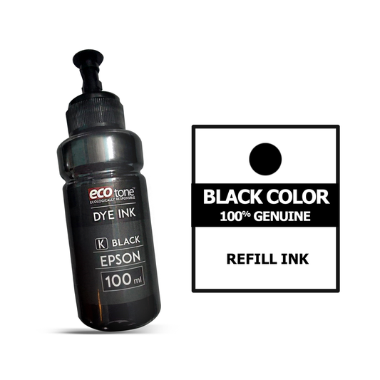 Ecotone Black Color for Inkjet Printers 100 ml Bottle