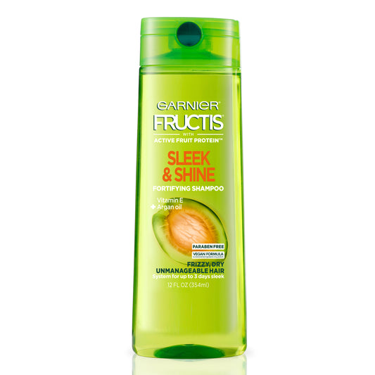 Garnier Fructis Sleek & Shine Shampoo – With Vitamin E & Argan Oil (12.5 fl oz)