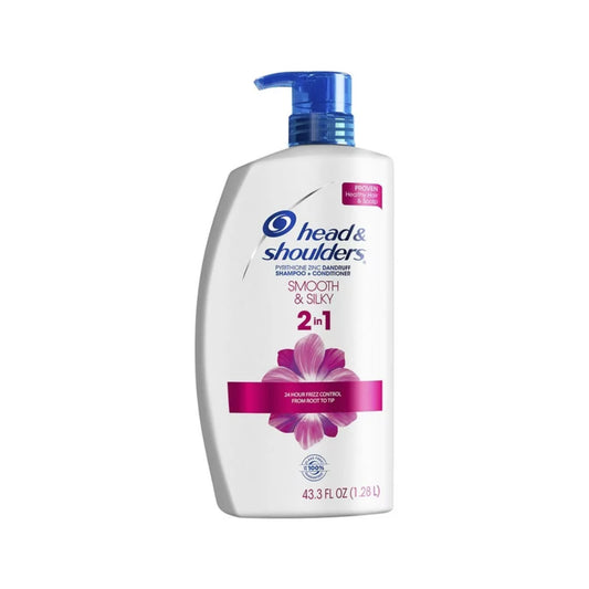 Head & Shoulders Smooth & Silky 2-in-1 Shampoo + Conditioner  43.3 Fl Oz.