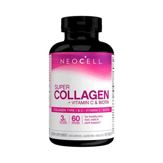 Neocell Super Collagen + Vitamin C, Biotin – Type 1 & 3, 180 Tablets (Exp 31/10/2025)