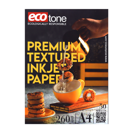 A4 Ecotone Premium Embossed Texture Paper 50 sheets 260gsm f.