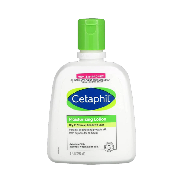 Cetaphil Moisturizing Lotion Dry To Sensitive Skin, Avocado Oil & Essential Vitamin B5 B3, 8 fl oz