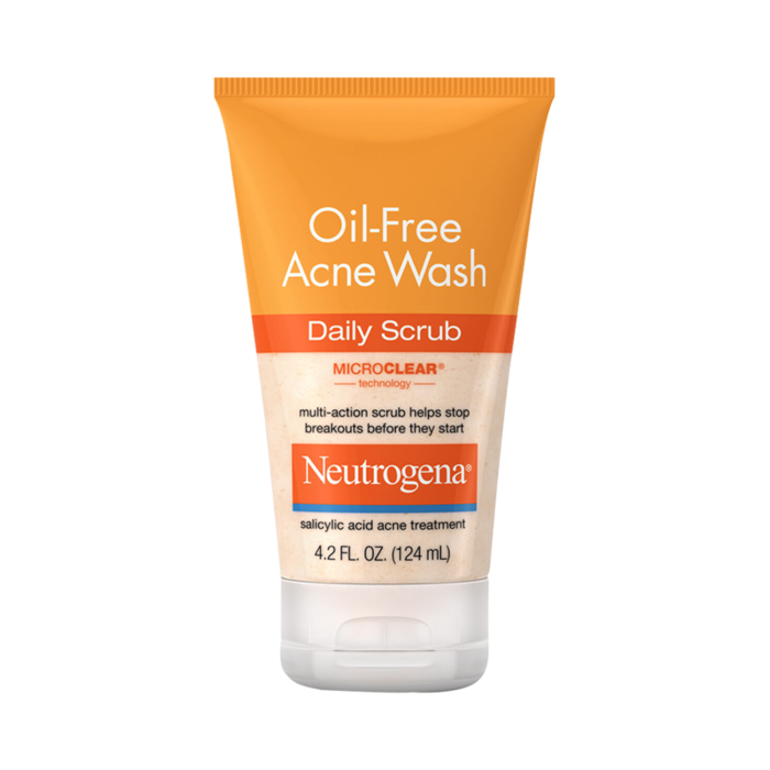 Neutrogena Oil-Free Acne Wash Daily Scrub Salicylic Acid Acne Treatment 4.2 FL OZ 124 ml