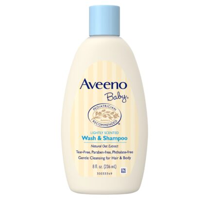 Aveeno Baby Daily Moisture Body Wash & Shampoo Oat Extract 8 fl oz 236ml