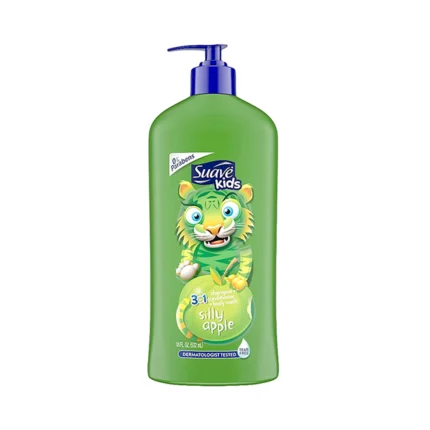 Suave Kids 3 In 1 Shampoo Conditioner and Body Wash With Silly Apple 18 fl oz 532ml